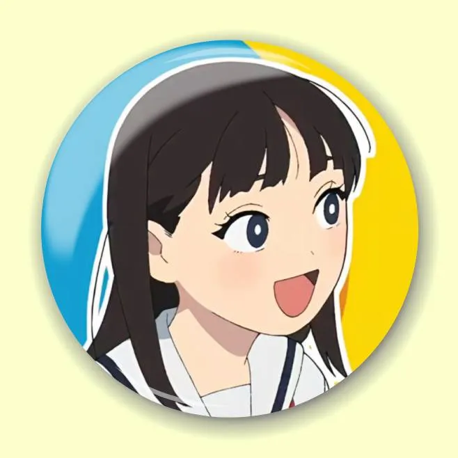 Аніме значок Будні Яно (Yano-kun's Ordinary Days) 6, 56 мм, глянець