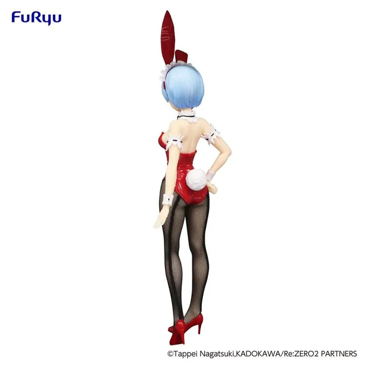 Аніме фігурка Рем (Rem) BiCute Bunnies Red Color Ver. Furyu — Переродження: Життя в іншому світі з нуля (Re:Zero Starting Life in Another World), 29 см 4