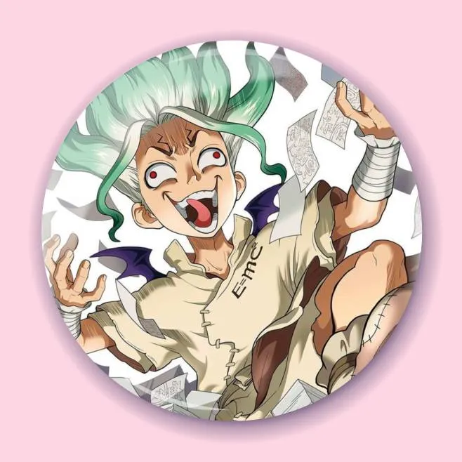 Аніме значок Доктор Стоун (Dr. Stone) 66, 56 мм, глянець