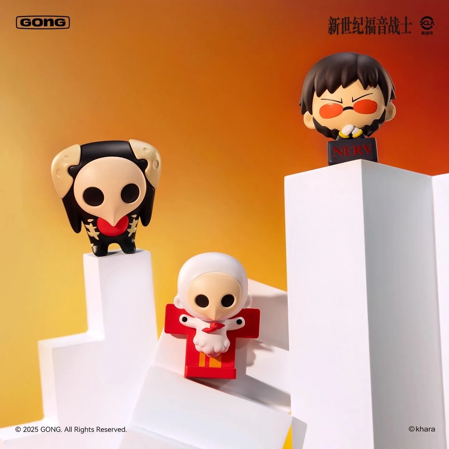 Аніме фігурка-сюрприз Євангеліон (Evangelion Super Mini Figures Land at NERV), серія рандомних міні-фігурок POP MART x GONG 5