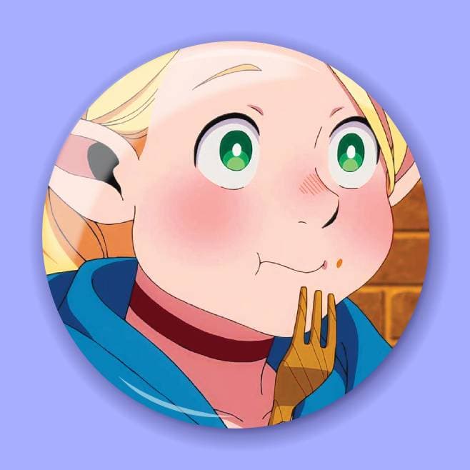 Аніме значок Смаколики з підземелля (Delicious in Dungeon) 22, 56 мм