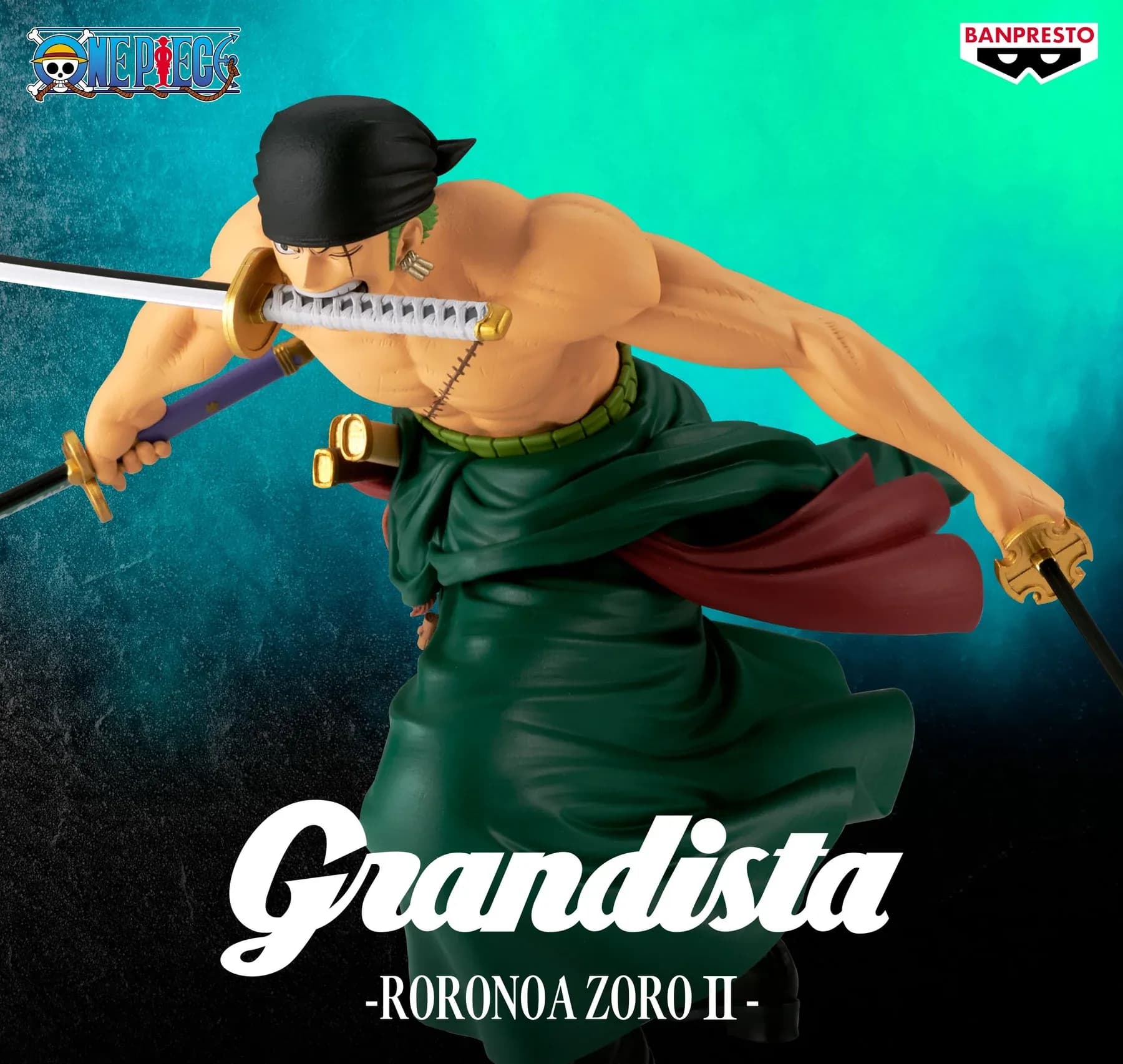Аніме фігурка Ророноа Зоро (Roronoa Zoro) Grandista II Banpresto — Ван Піс (One Piece), 19 см 4