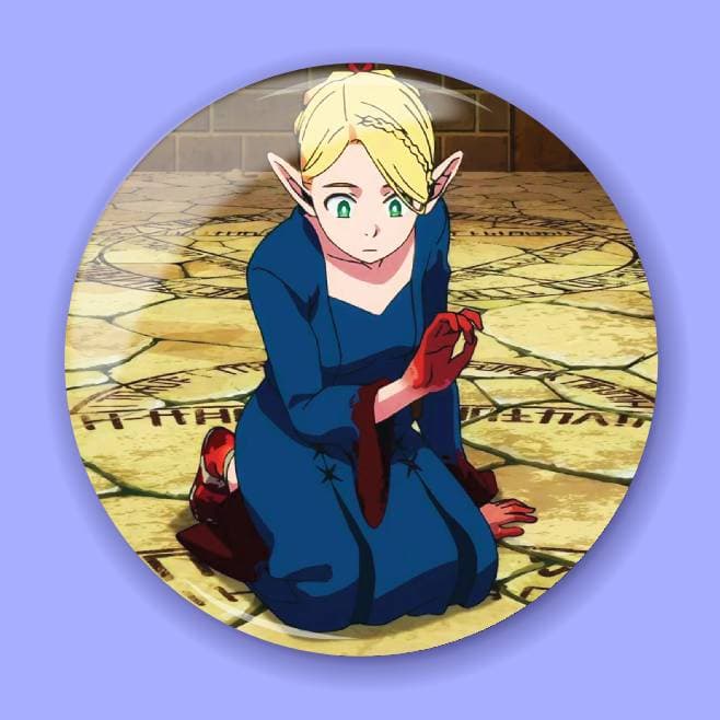 Аніме значок Смаколики з підземелля (Delicious in Dungeon) 27, 56 мм, глянець