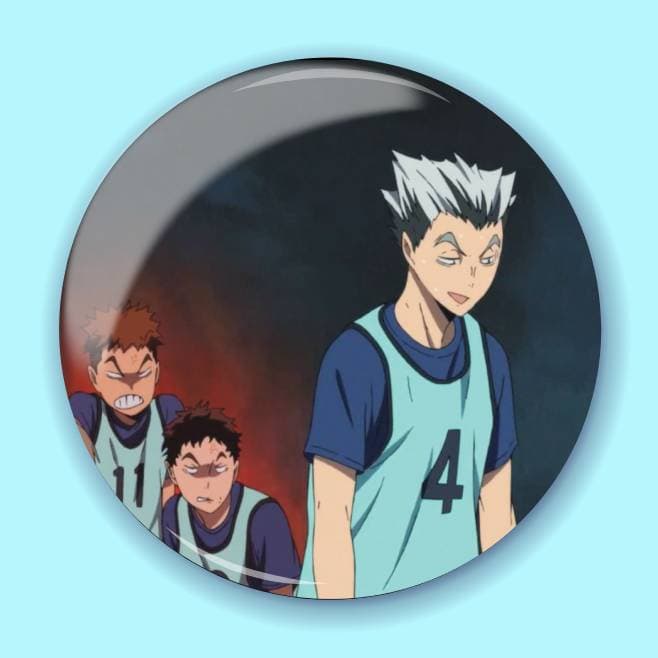 Аніме значок Волейбол (Haikyuu!!) 7, 56 мм, глянець