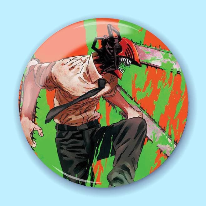 Аніме значок Людина-бензопила (Chainsaw Man) 52, 56 мм, глянець