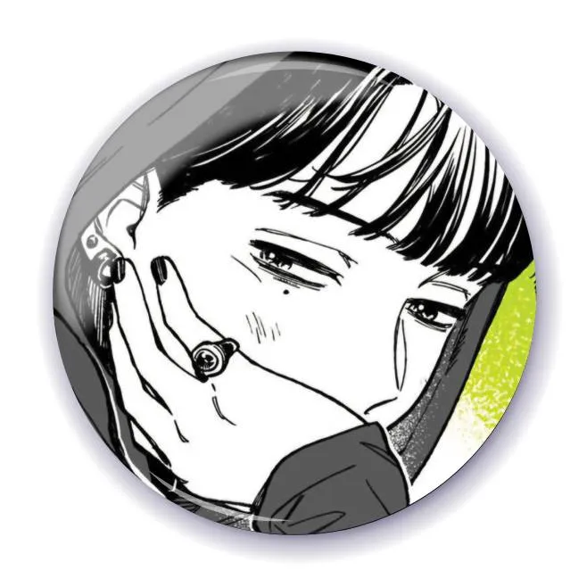 Аніме значок Хлопець, який їй сподобався, — не хлопець (The Guy She Was Interested in Wasn't a Guy at All) 7, 56 мм
