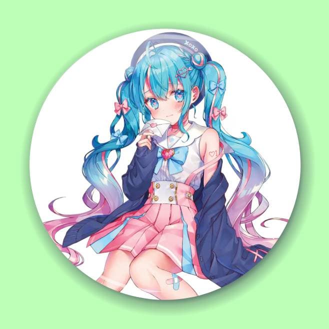 Аніме значок Хацуне Міку (Hatsune Miku) — Хацуне Міку (Hatsune Miku) Piapro Characters 44, 56 мм, глянець