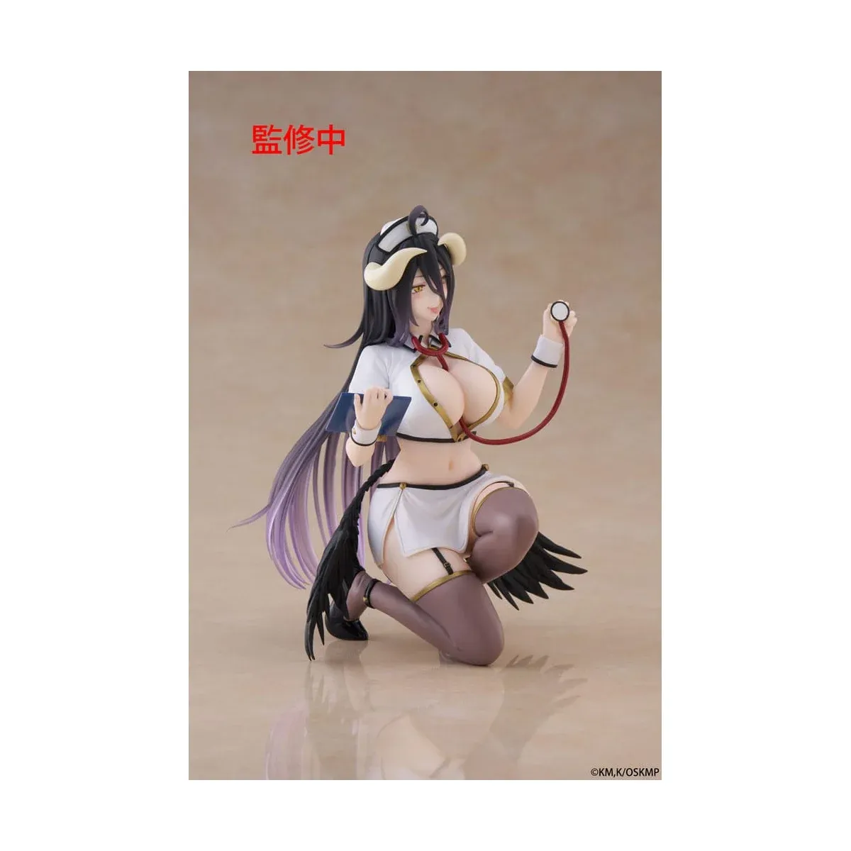 Аніме фігурка Альбедо (Albedo) Nurse Ver. Desktop Cute Taito — Повелитель (Overlord), 13 см 4
