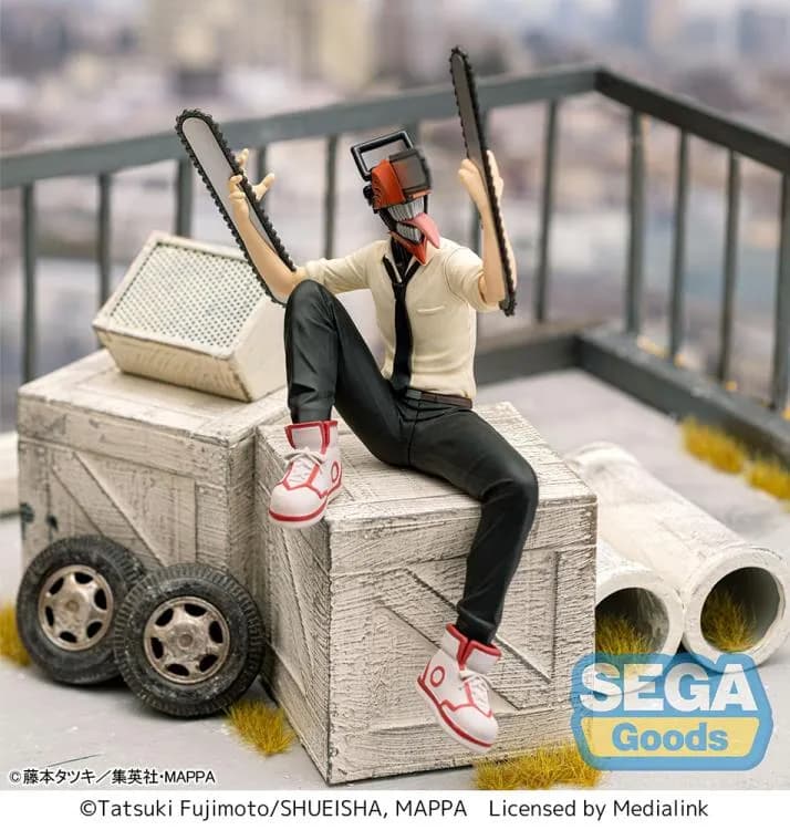 Аніме фігурка Денджі (Denji) Premium Perching Sega — Людина-бензопила (Chainsaw Man), 14 см 2