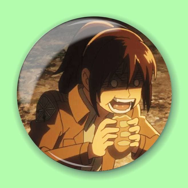 Аніме значок Атака титанів (Attack on Titan) 35, 56 мм, Глянець