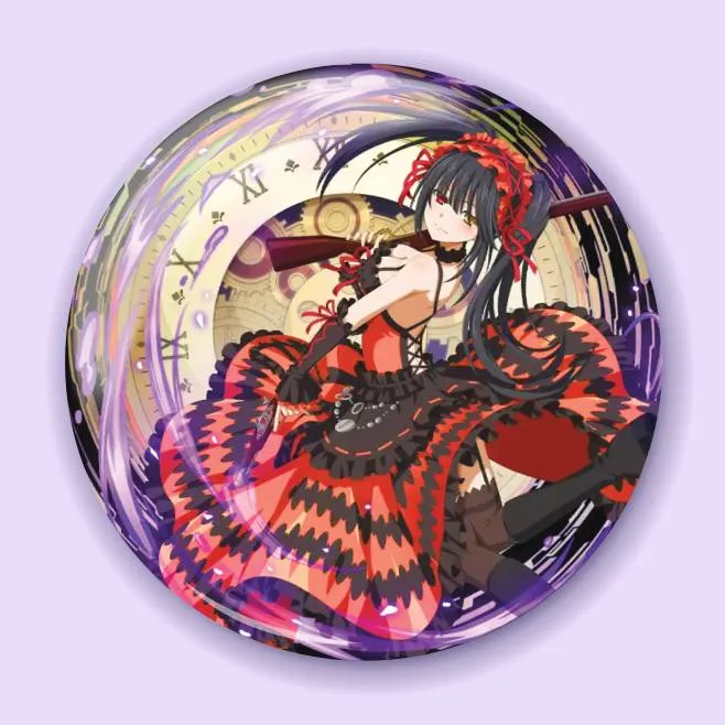 Аніме значок Побачення з життям (Date A Live) 18, 56 мм, глянець