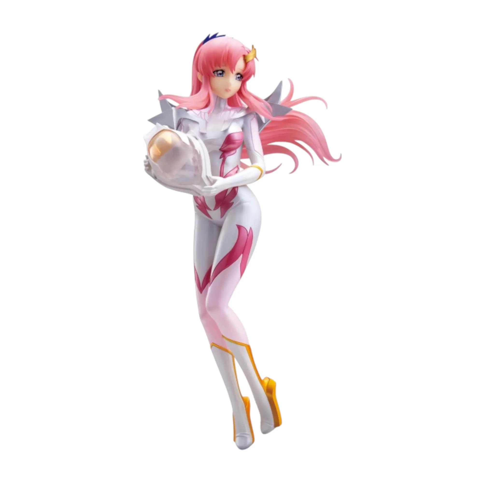 Аніме фігурка Лакус Клайн (Lacus Clyne: Pilot Suit Pearl Color Ver.) — Мобільна броня Ґандам (Mobile Suit Gundam SEED FREEDOM), серія GLITTER&GLAMOURS, 22 см, виробник Banpresto