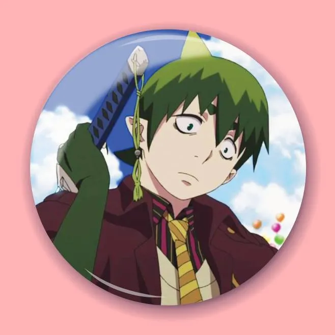 Аніме значок Блакитний екзорцист (Blue Exorcist) 14, 56 мм
