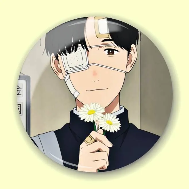 Аніме значок Будні Яно (Yano-kun's Ordinary Days) 7, 56 мм, глянець