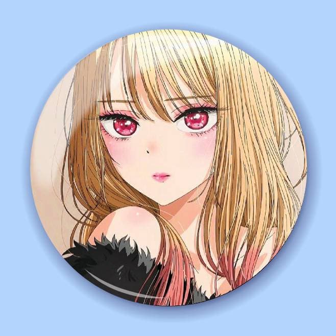 Аніме значок Ця порцелянова лялечка закохалася (My Dress-Up Darling) 49, 56 мм