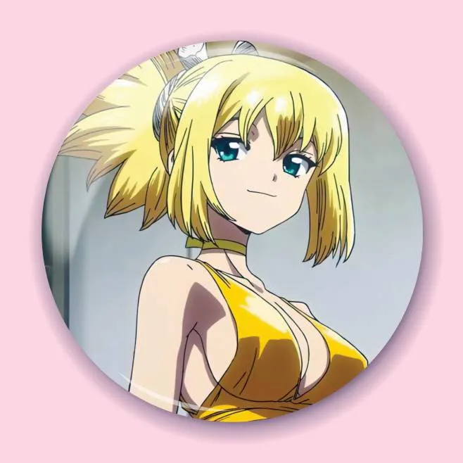 Аніме значок Доктор Стоун (Dr. Stone) 50, 56 мм, глянець