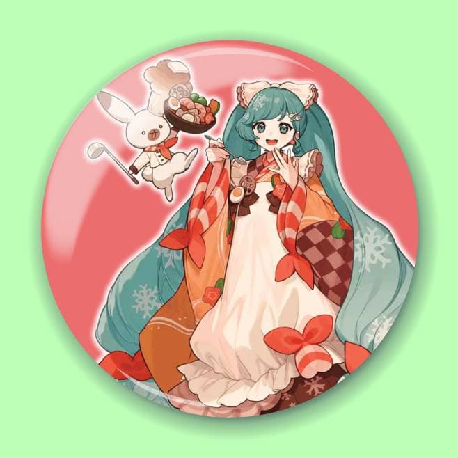 Аніме значок Хацуне Міку (Hatsune Miku) — Хацуне Міку (Hatsune Miku) Piapro Characters 25, 56 мм