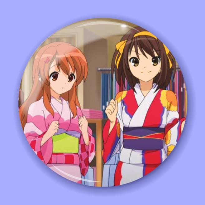 Аніме значок Меланхолія Харухі Судзумії (The Melancholy of Haruhi Suzumiya) 19, 56 мм