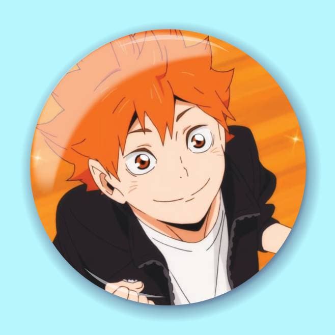 Аніме значок Волейбол (Haikyuu!!) 55, 56 мм, глянець