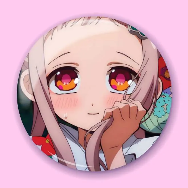 Аніме значок Туалетний привид Ханако (Toilet-bound Hanako-kun) 15, 56 мм, глянець