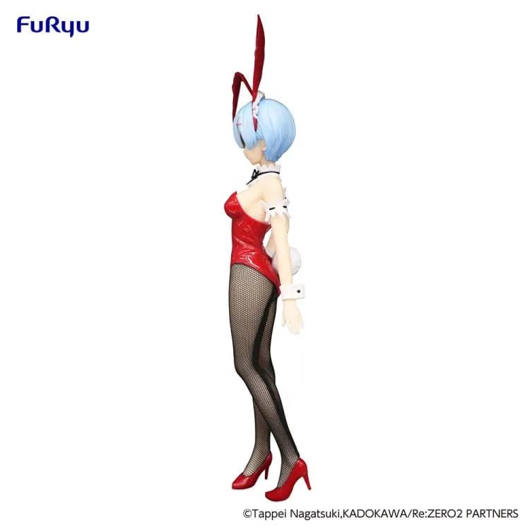 Аніме фігурка Рем (Rem) BiCute Bunnies Red Color Ver. Furyu — Переродження: Життя в іншому світі з нуля (Re:Zero Starting Life in Another World), 29 см 3