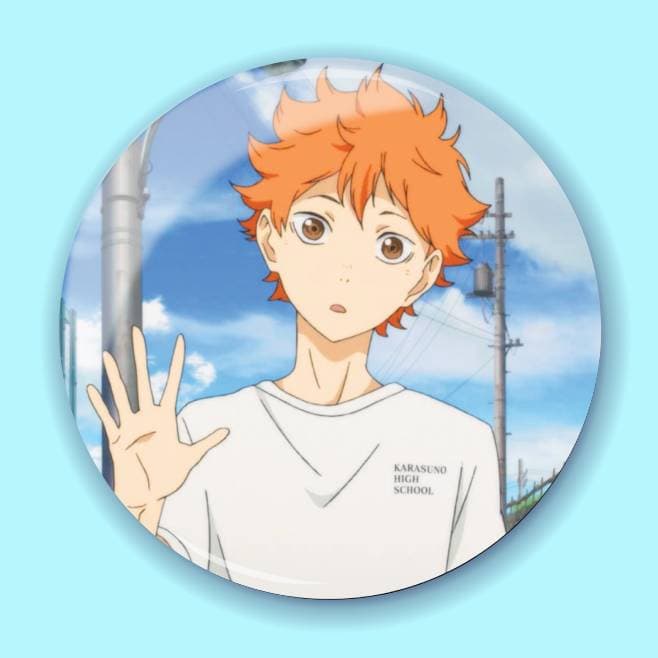 Аніме значок Волейбол (Haikyuu!!) 44, 56 мм