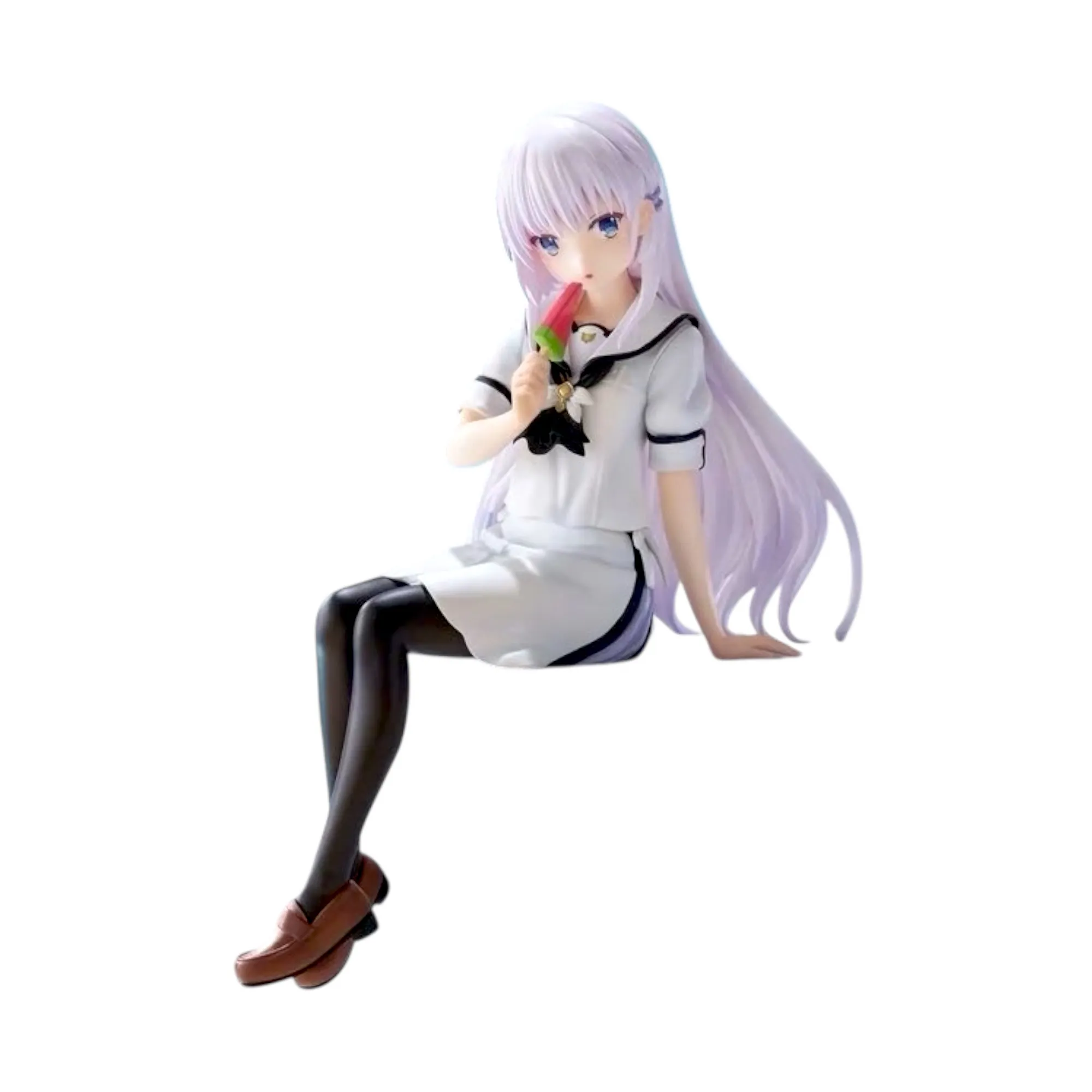 Аніме фігурка Шіроха Нарусе (Shiroha Naruse) Noodle Stopper Furyu — Літні кишеньки (Summer Pockets), 15 см