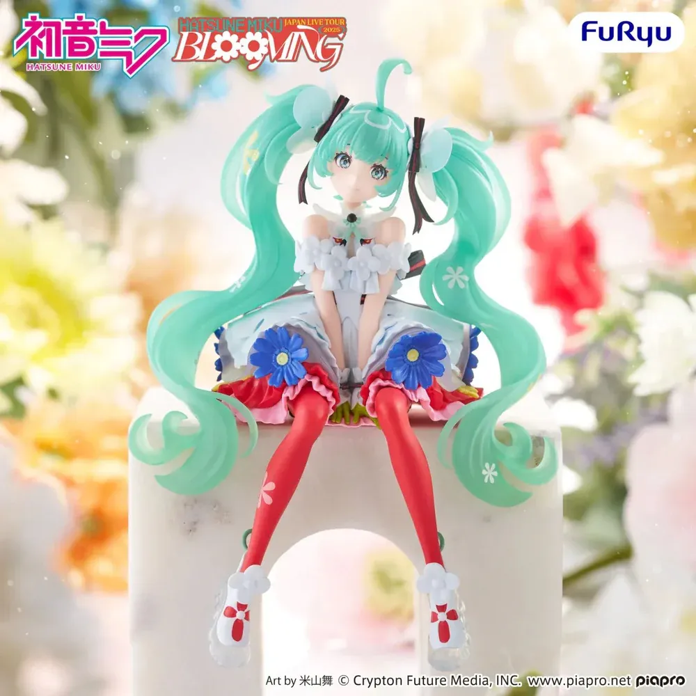 Аніме фігурка Хацуне Міку (Hatsune Miku: Japan Live Tour 2025 -Blooming-) — Вокалоїд (Vocaloid), серія Noodle Stopper Figure (FuRyu) 14 см 2