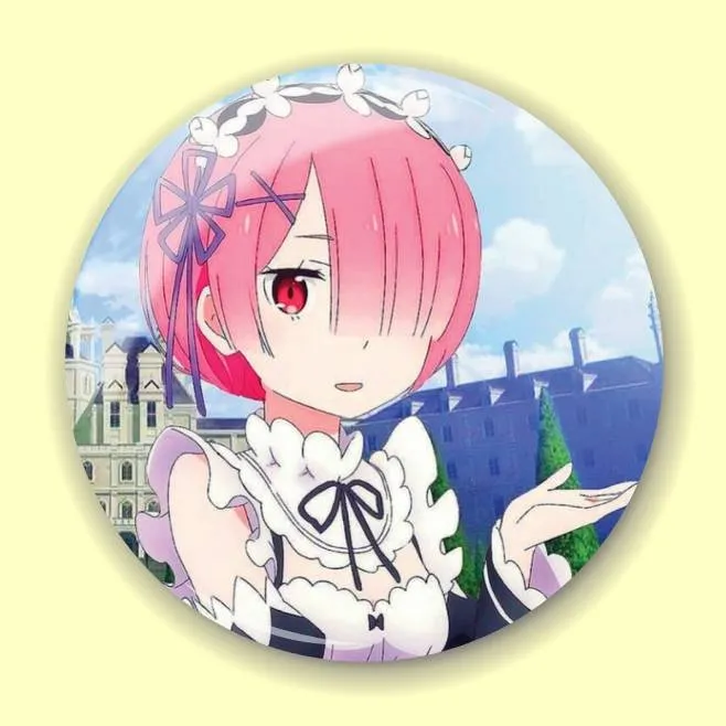 Аніме значок Переродження: Життя в іншому світі з нуля (Re:Zero Starting Life in Another World) 28, 56 мм, глянець