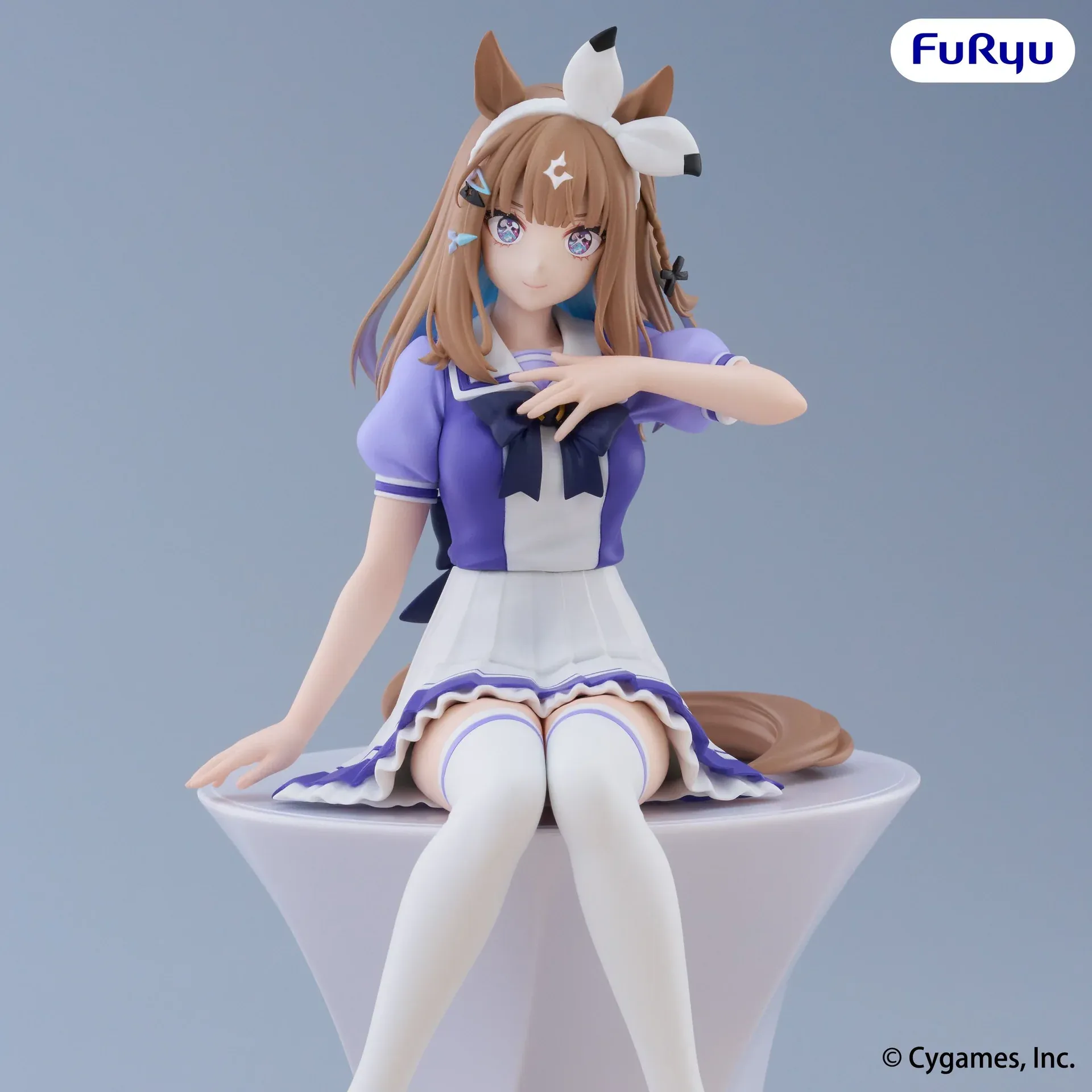 Аніме фігурка Алмонд Ай (Almond Eye) — Кобилички: Доленосне дербі (Umamusume: Pretty Derby), серія Noodle Stopper Figure, 16 см, виробник FuRyu 4