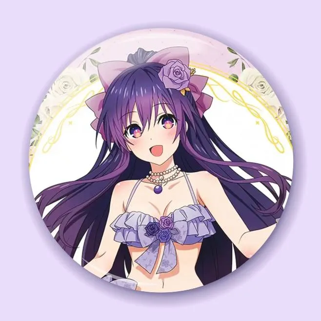 Аніме значок Побачення з життям (Date A Live) 12, 56 мм, глянець