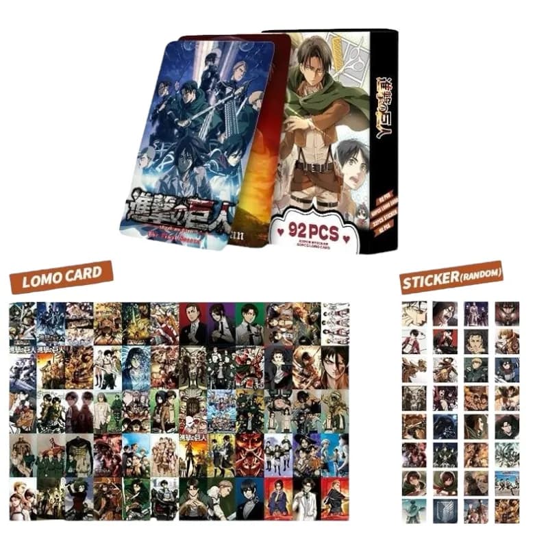 Картки по аніме Attack on Titan + 32 наліпки 3