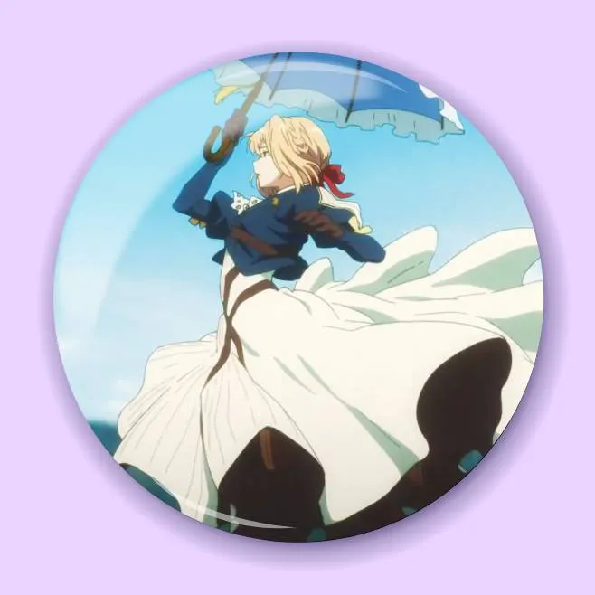 Аніме значок Віолета Еверґарден (Violet Evergarden) 20, 56 мм, глянець