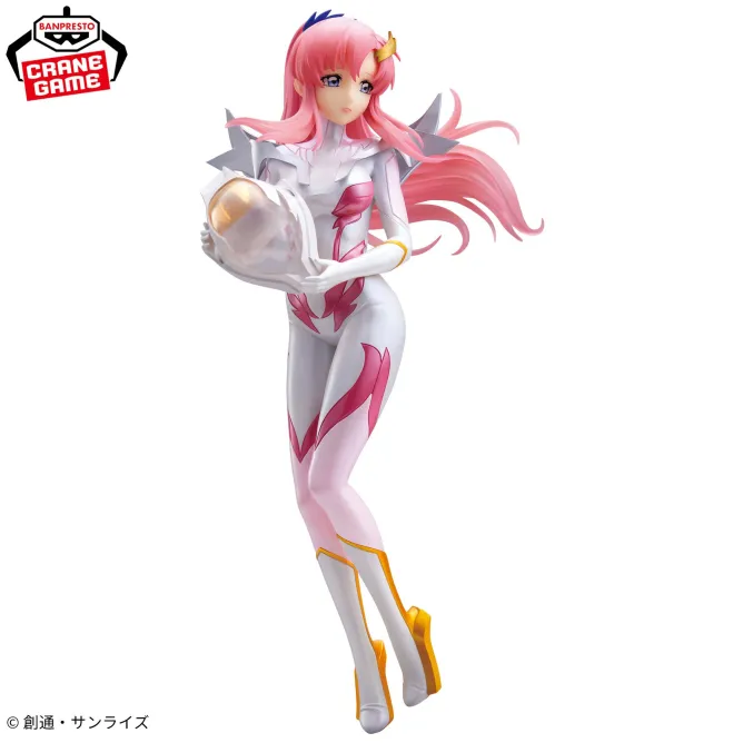 Аніме фігурка Лакус Клайн (Lacus Clyne: Pilot Suit Pearl Color Ver.) — Мобільна броня Ґандам (Mobile Suit Gundam SEED FREEDOM), серія GLITTER&GLAMOURS, 22 см, виробник Banpresto 4