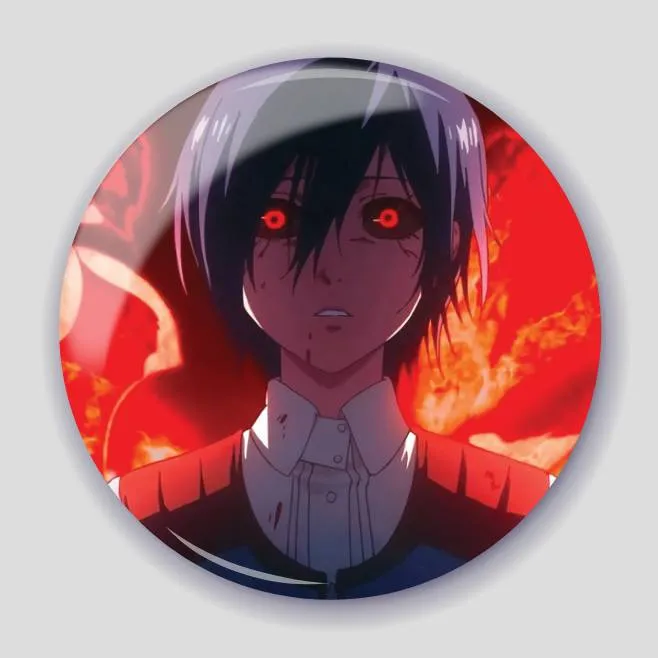 Аніме значок Токійський ґуль (Tokyo Ghoul) 15, 56 мм, глянець