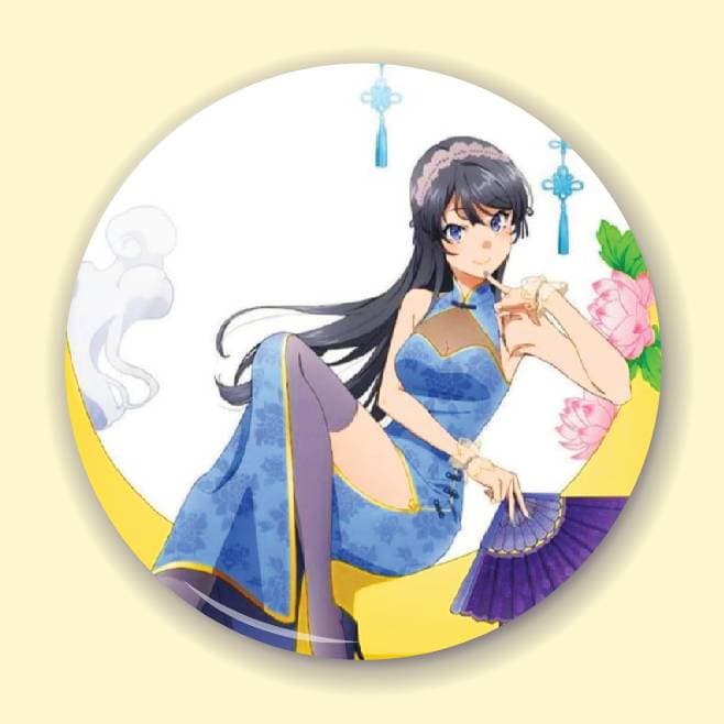 Аніме значок Негідники не мріють про шляхетних кроличок (Rascal Does Not Dream of Bunny Girl Senpai) 26, 56 мм, глянець