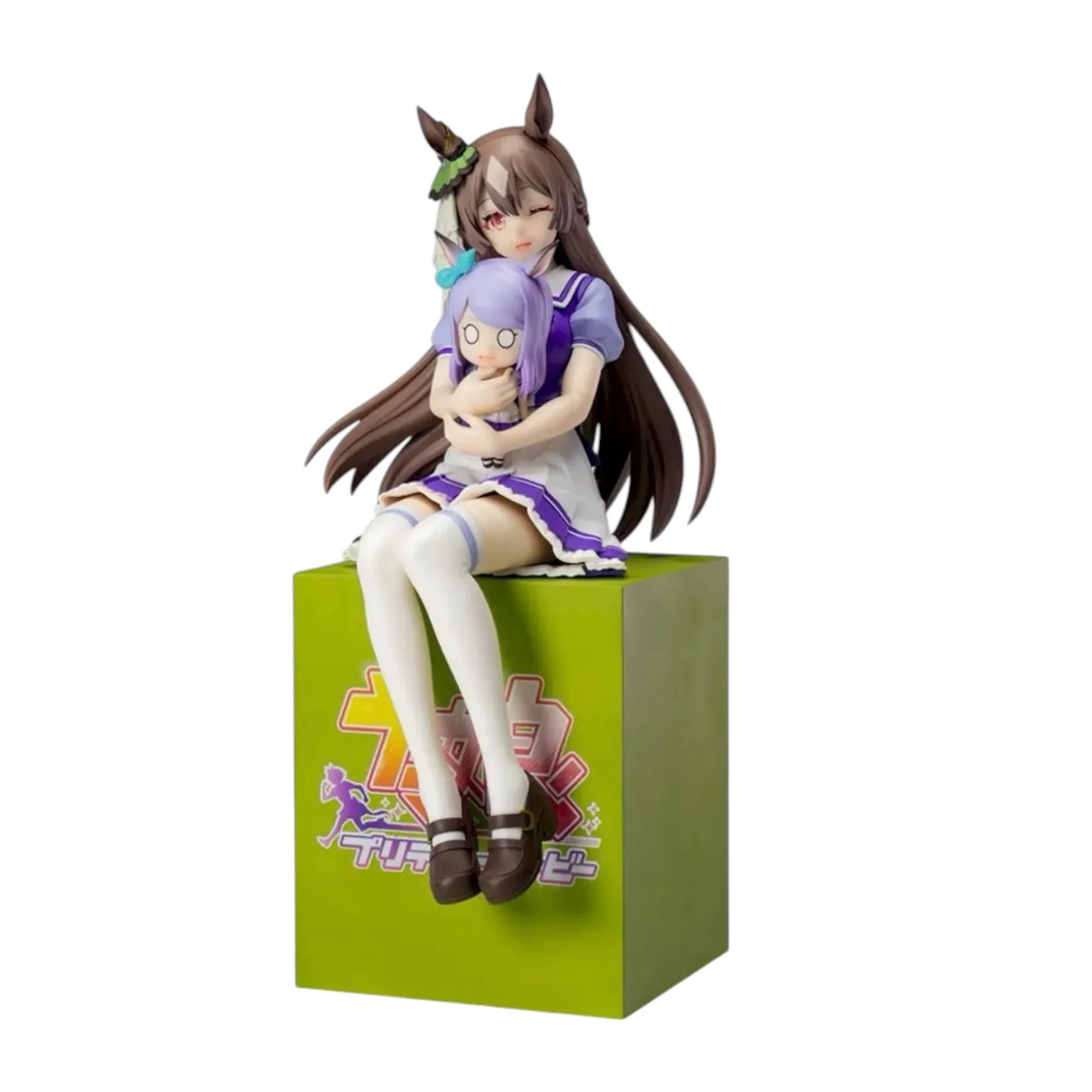 Аніме фігурка Сатоно Дайамонд (Satono Diamond Sitting Ver.) — Кобилички: Доленосне дербі (Uma Musume Pretty Derby), колаборація XStellar, 8х20 см
