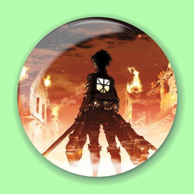 Аніме значок Атака титанів (Attack on Titan) 54, 56 мм, глянець