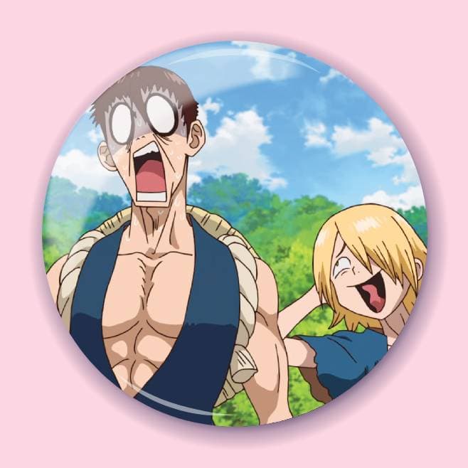 Аніме значок Доктор Стоун (Dr. Stone) 19, 56 мм