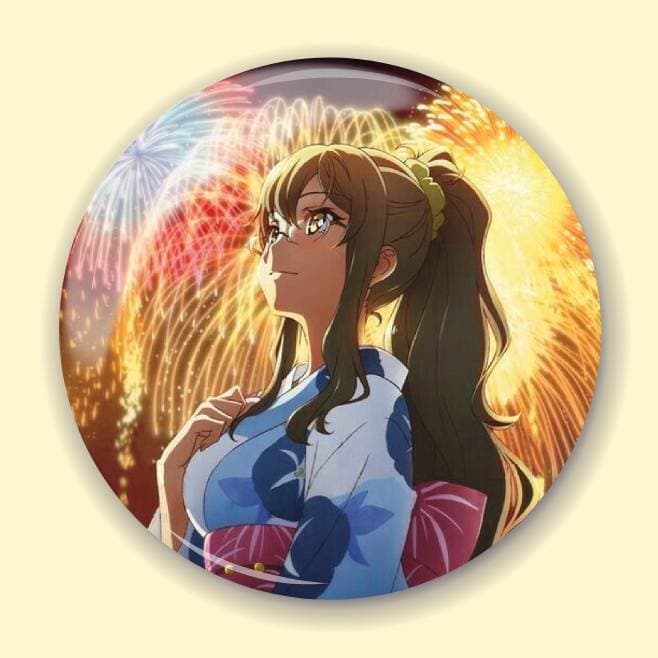 Аніме значок Негідники не мріють про шляхетних кроличок (Rascal Does Not Dream of Bunny Girl Senpai) 11, 56 мм, глянець