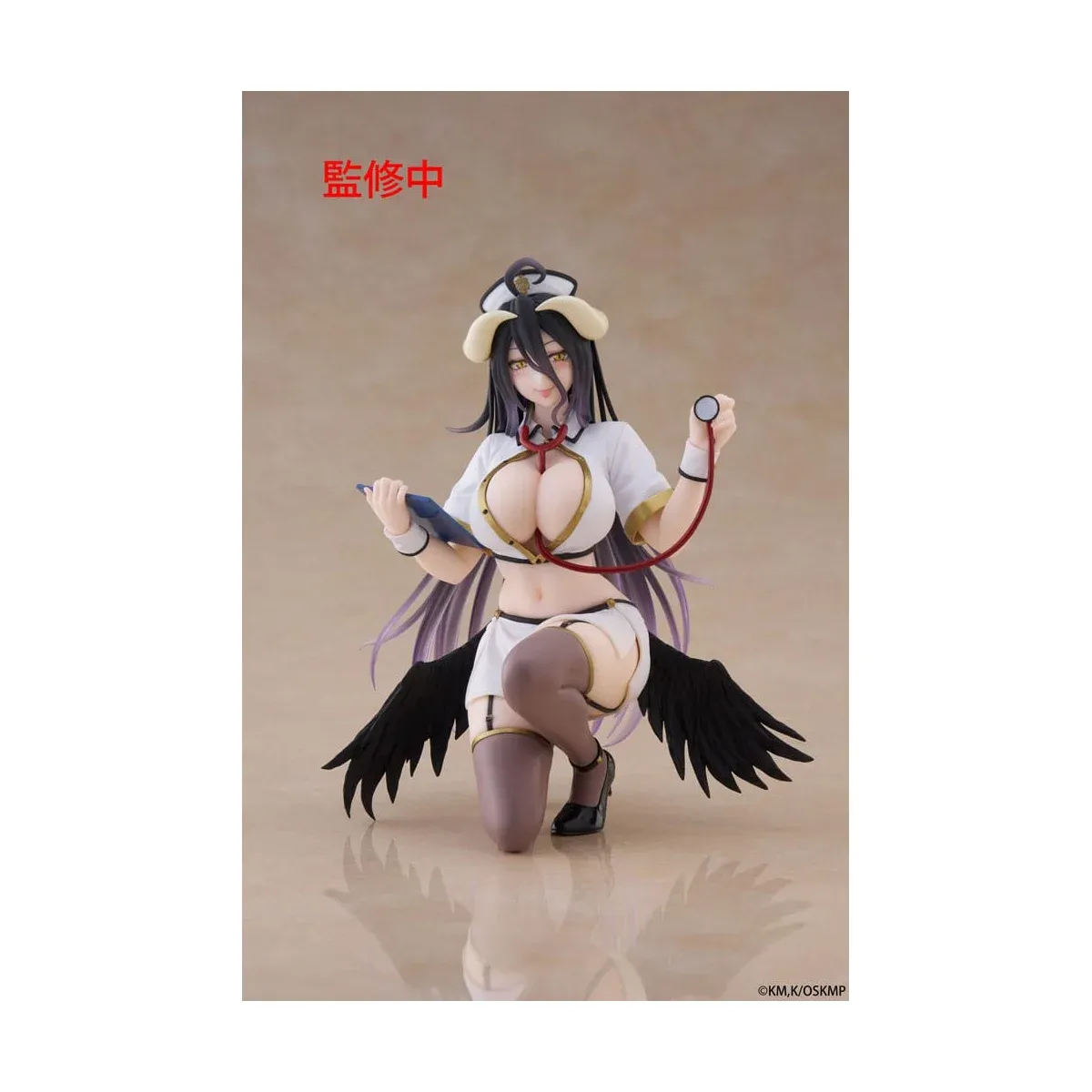 Аніме фігурка Альбедо (Albedo) Nurse Ver. Desktop Cute Taito — Повелитель (Overlord), 13 см 6