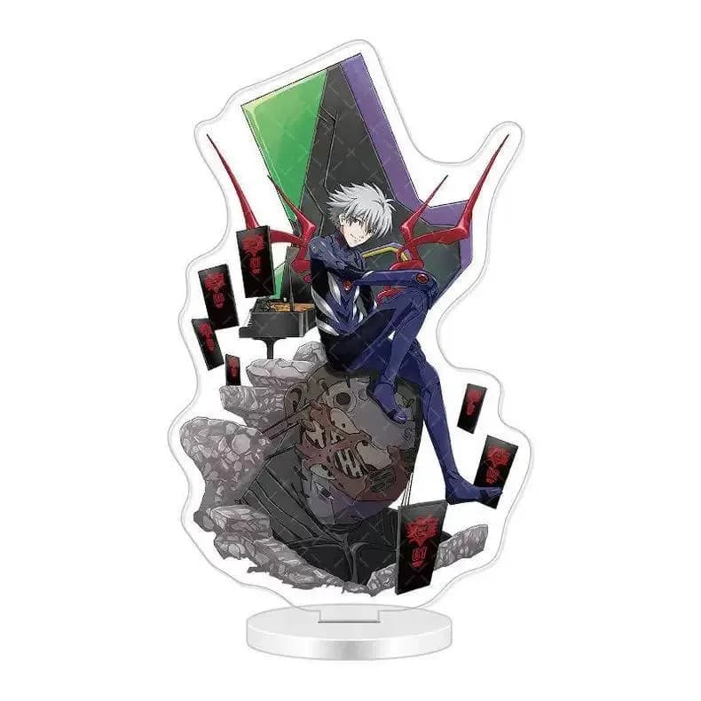 Аніме акриловий стенд Кавору Наґіса (Kaworu Nagisa) — Єванґеліон (Evangelion), 15 см