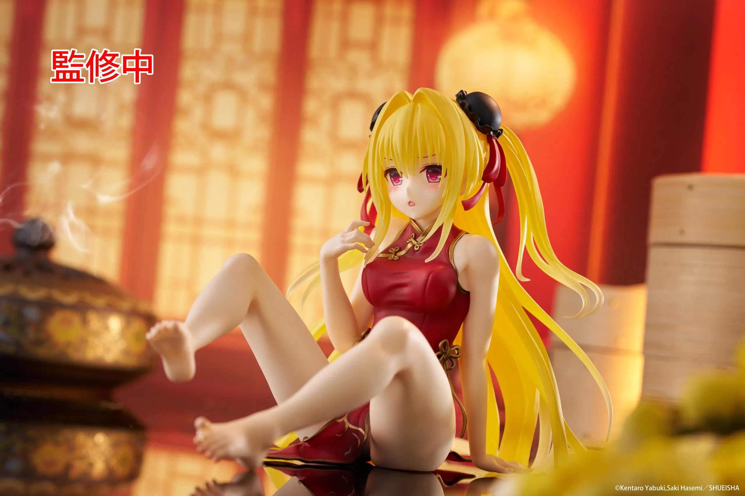 Аніме фігурка Ґолден Даркнесс (Golden Darkness) Desktop Cute Taito (Chinese Dress Ver.) — Нещастя кохання (To Love-Ru), 13 см 3