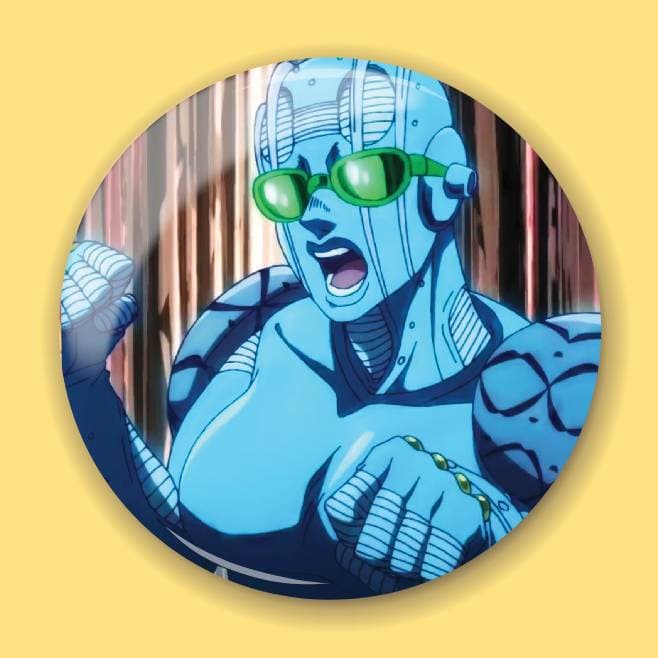 Аніме значок Неймовірні пригоди ДжоДжо (JoJo's Bizarre Adventure) 17, 56 мм, глянець
