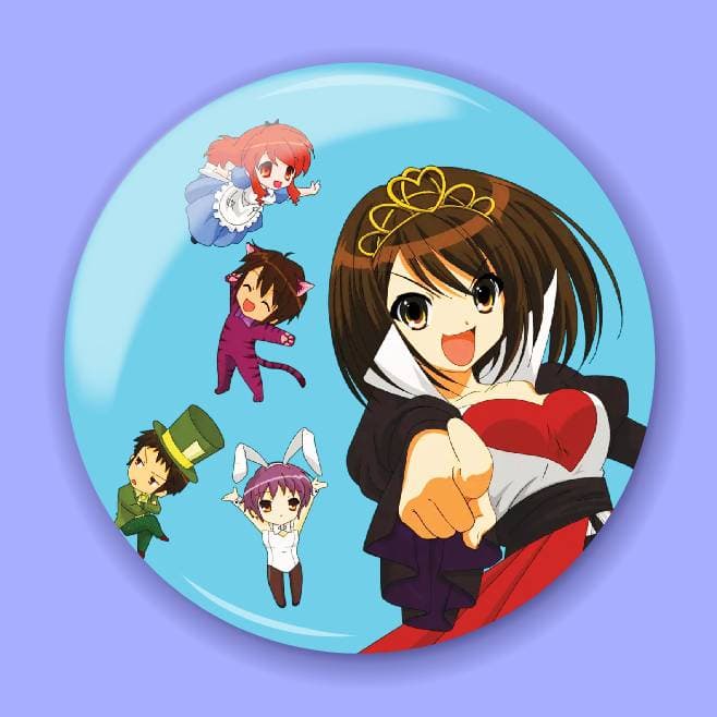 Аніме значок Меланхолія Харухі Судзумії (The Melancholy of Haruhi Suzumiya) 21, 56 мм