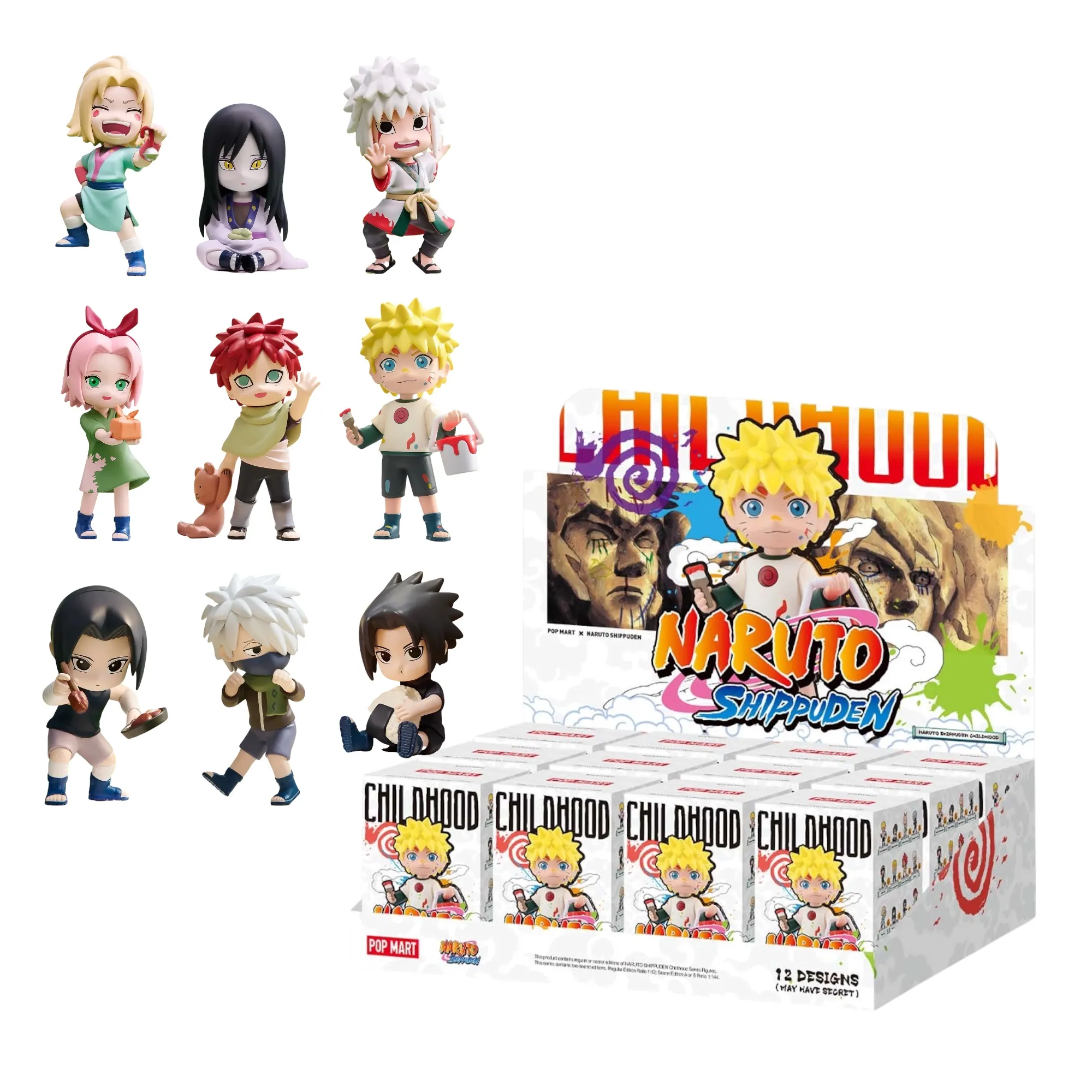 Аніме фігурка-сюрприз Наруто: серія Дитинство (Naruto Shippuden Childhood Series Blind Box) — Наруто: Ураганні хроніки (Naruto Shippuden), виробник Pop Mart6