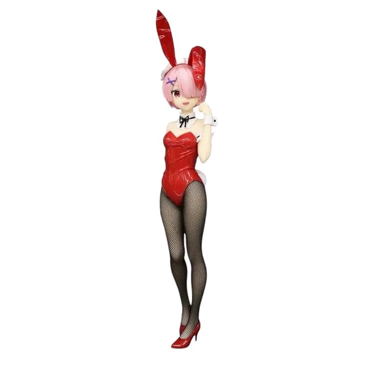 Аніме фігурка Рам (Ram) BiCute Bunnies Red Color Ver. Furyu — Переродження: Життя в іншому світі з нуля (Re:Zero Starting Life in Another World), 29 см, оригінал