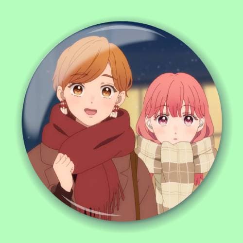 Аніме значок Кохання на кінчиках пальців (A Sign of Affection) 15, 56 мм, Глянець
