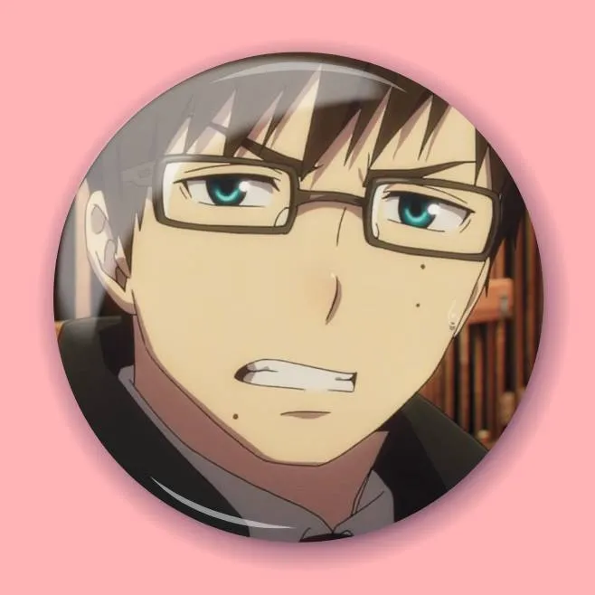Аніме значок Блакитний екзорцист (Blue Exorcist) 19, 56 мм