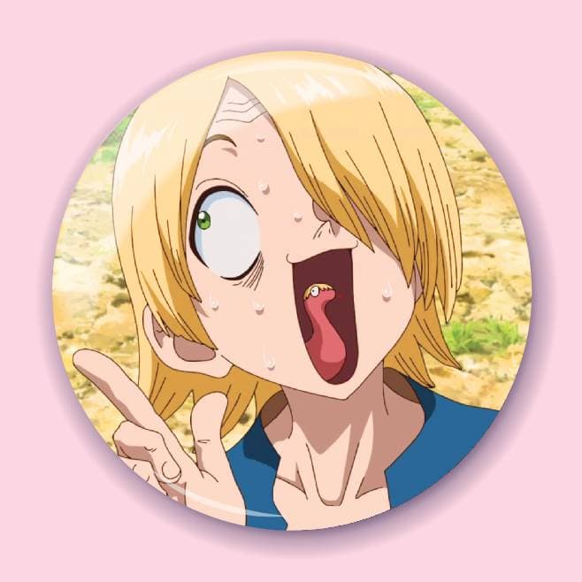 Аніме значок Доктор Стоун (Dr. Stone) 18, 56 мм